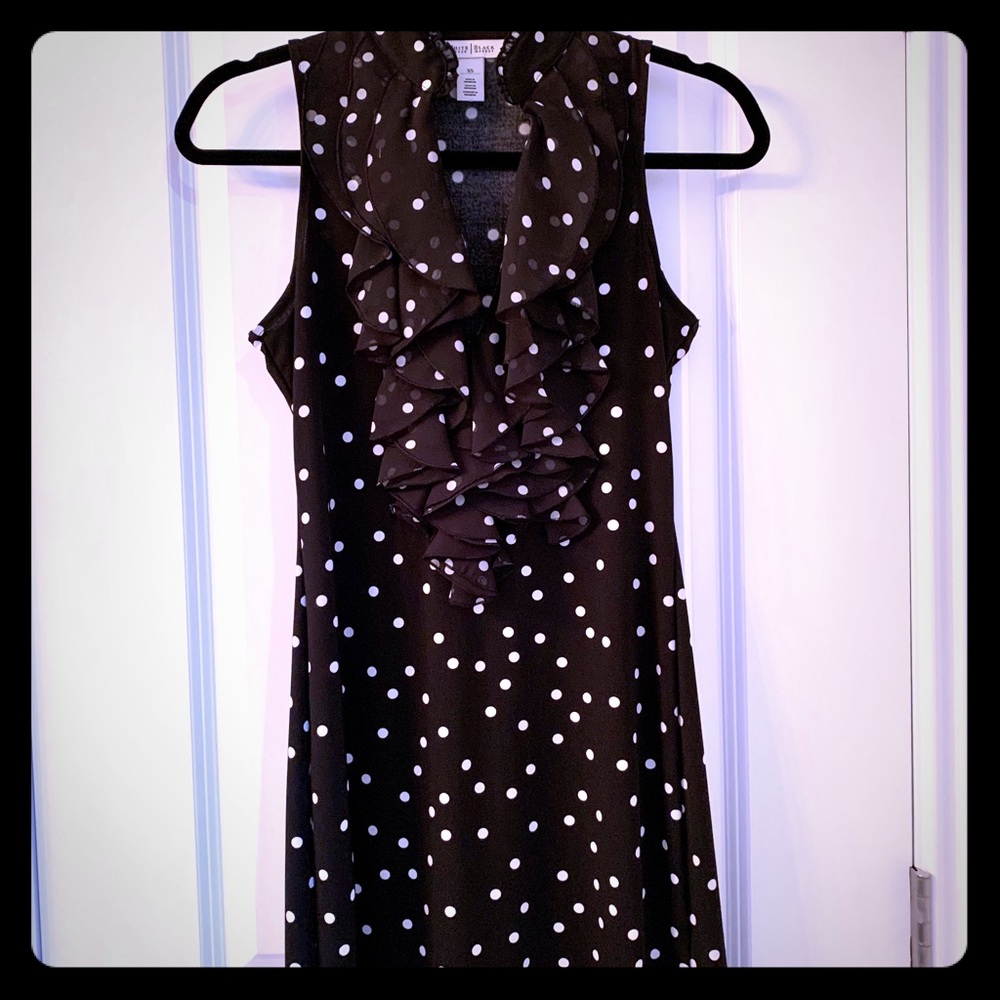 White House Black Market polka dot dress/tunic